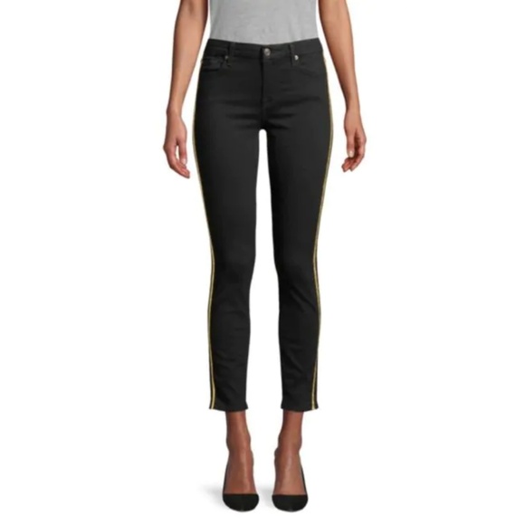 7 For All Mankind Ankle Glitter Stripe Jeans (NWT) - Picture 4 of 6